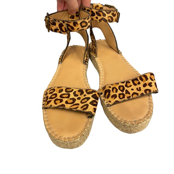 Soludos Cadiz Cheetah Print Espadrille Sandals 6 - Picture 2 of 8